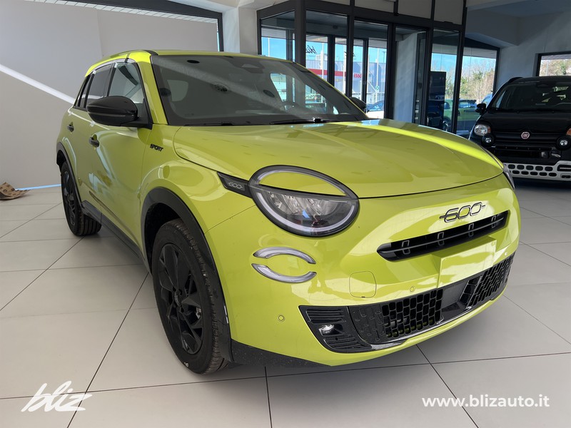Fiat 600 1.2 hybrid sport edizione milano cortina 2026 110cv auto