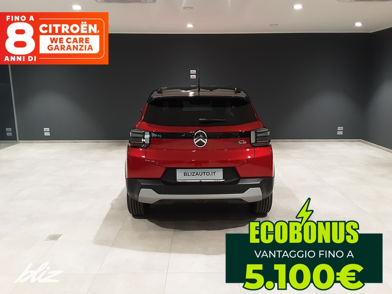 Citroen C3 elettrico max 113cv automatico