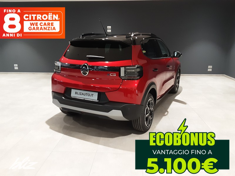 Citroen C3 elettrico max 113cv automatico