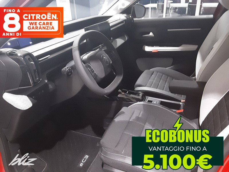 Citroen C3 elettrico max 113cv automatico