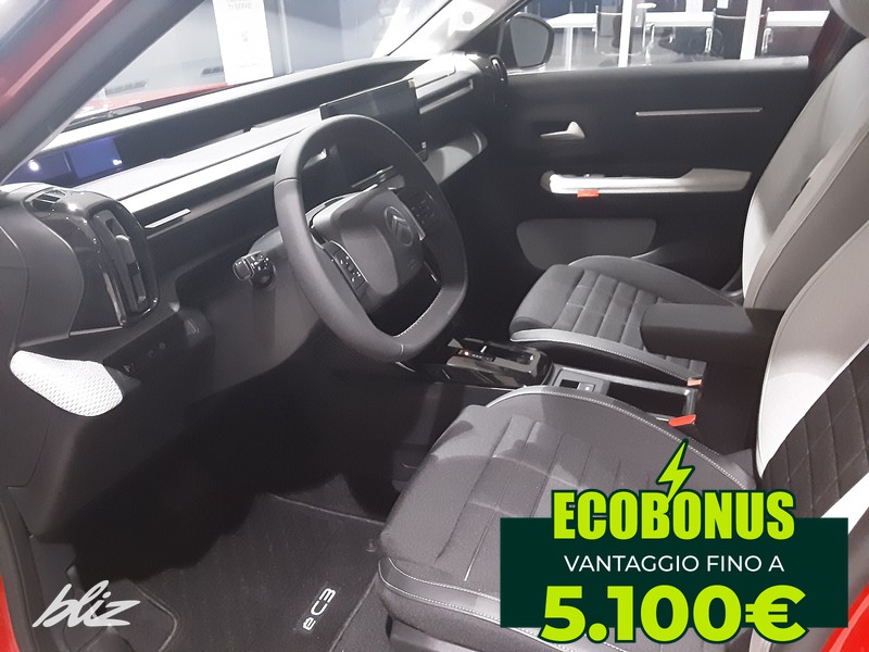 Citroen C3 elettrico max 113cv automatico
