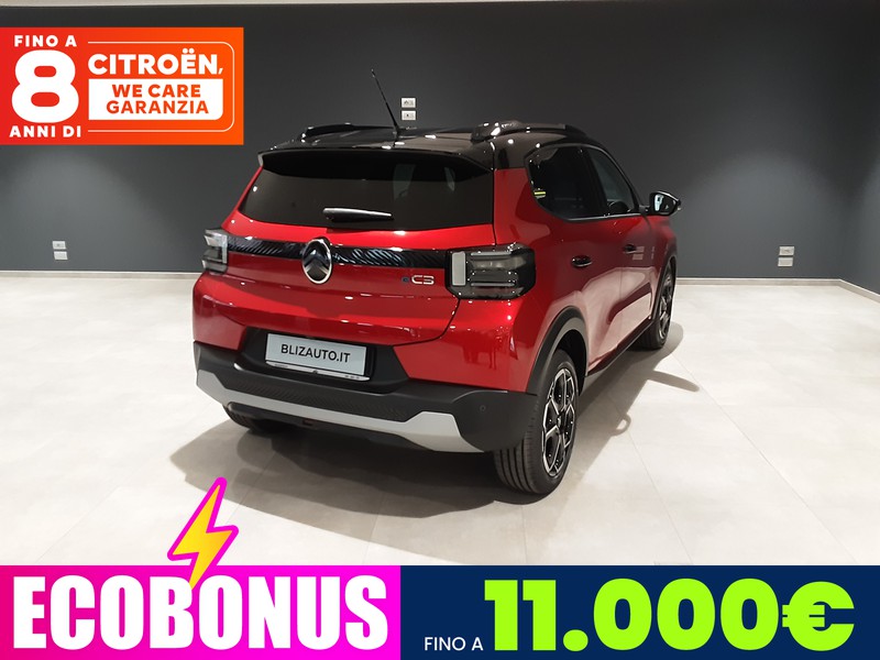 Citroen C3 elettrico max 113cv automatico