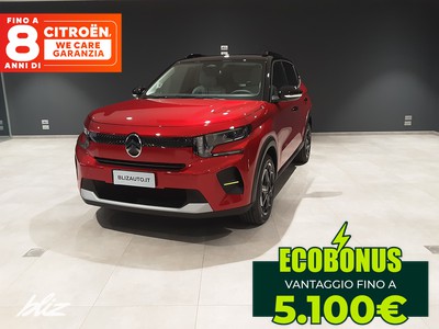 Citroen C3 elettrico max 113cv automatico