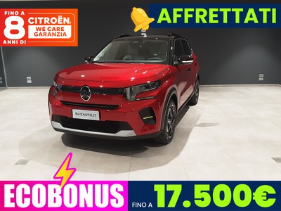 Citroen C3 elettrico max 113cv automatico