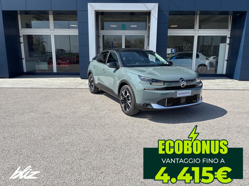 Citroen C4 elettrico extended range max 156cv automatico
