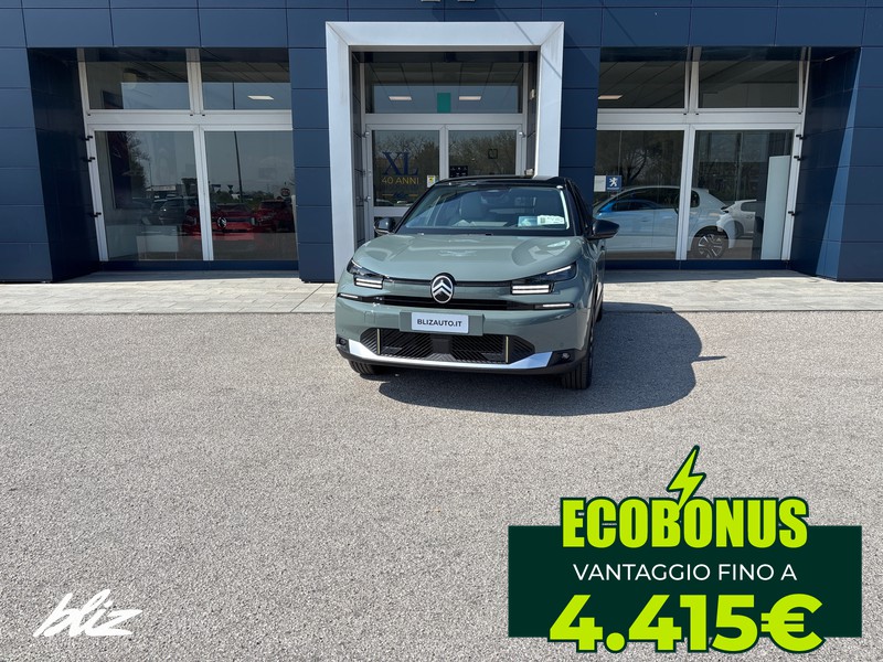 Citroen C4 elettrico extended range max 156cv automatico