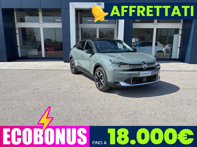 Citroen C4 elettrico extended range max 156cv automatico